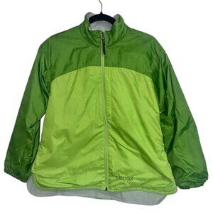 Marmot Kids Large Green Jacket Polyester Lightweight Full Zip Outdoor
